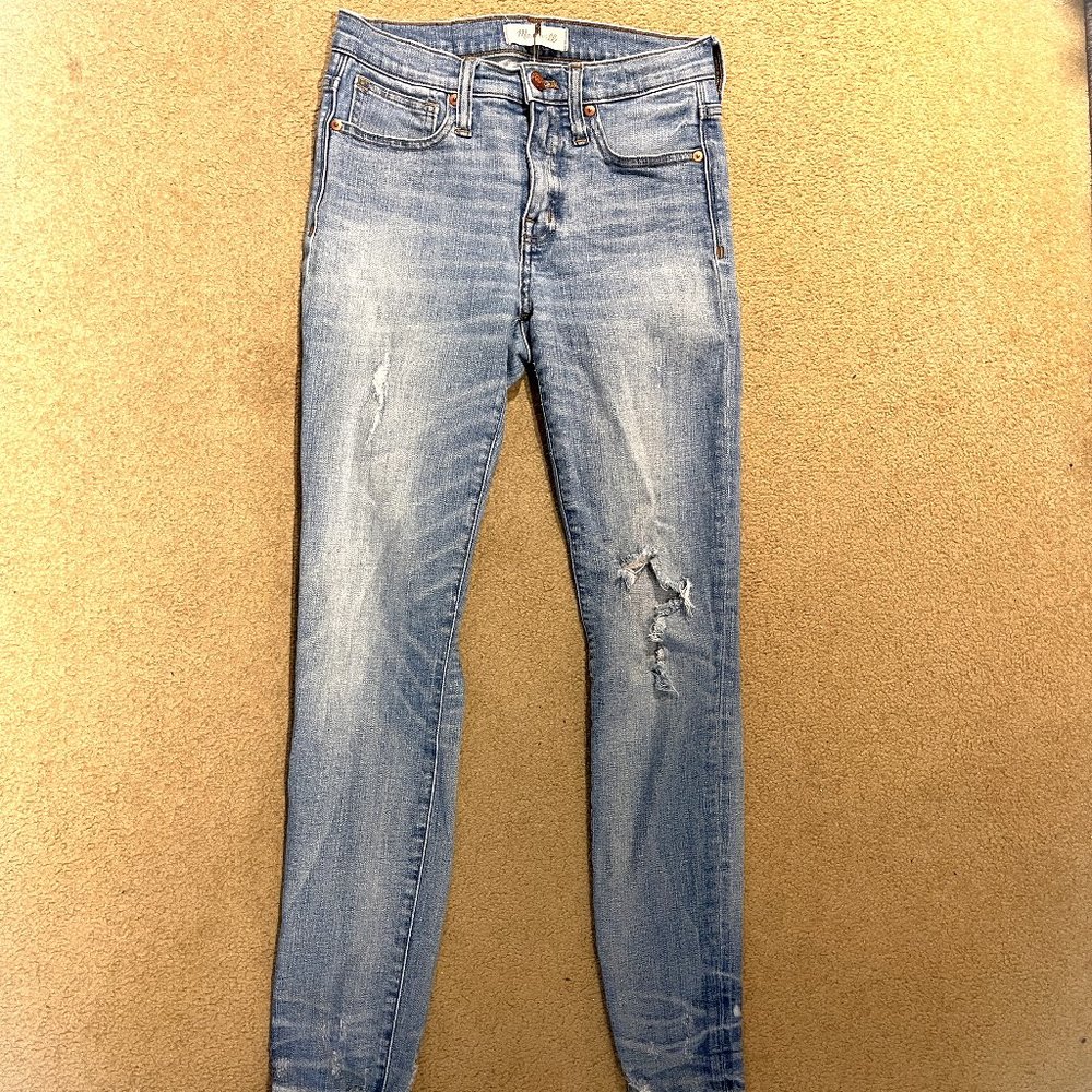 Madewell 9" Hi Rise Skinny, size 25